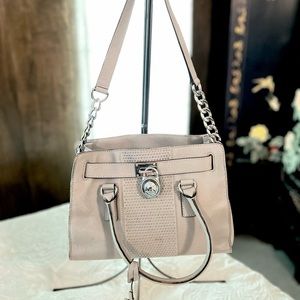 Michael Kors Hamilton Studded Tote Grey